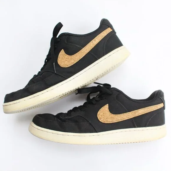 Nike Shoes Nike Womens Court Vision Low Sneakers Black Cork